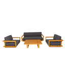 Outdoor Beech Pine Living Set - Santorini